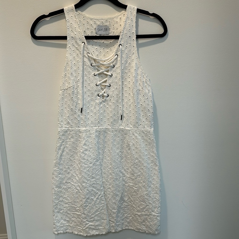 Saylor white dress